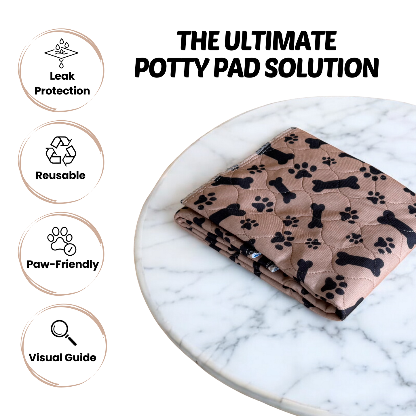 PottiPlus Floor Safe, No Mess Puppy Pad